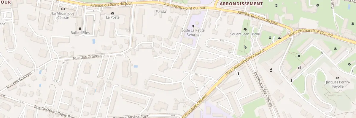 Plan du 21T Av du Point du Jour à Lyon 5e Arrondissement