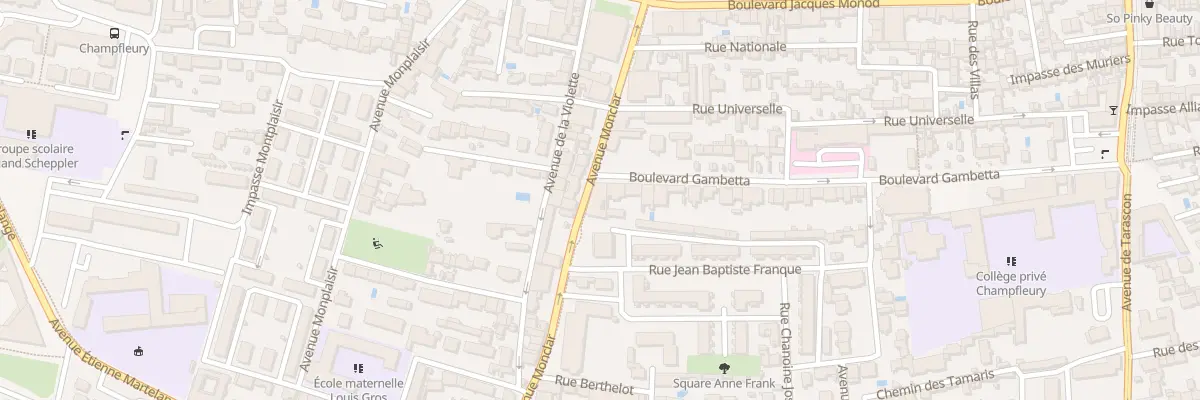 Plan du 71 Av Monclar à Avignon