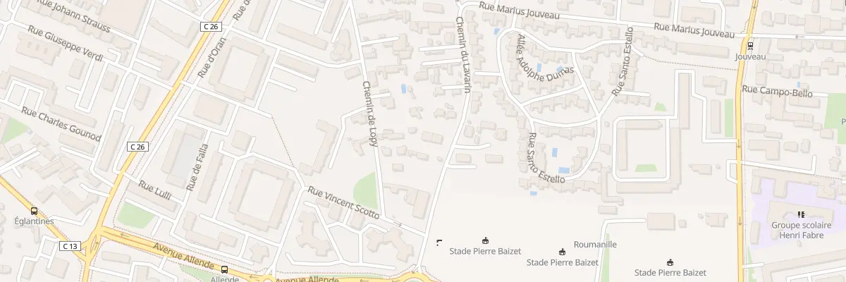 Plan du 38B Che du Lavarin à Avignon