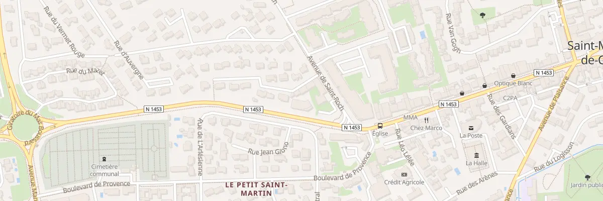 Plan du 1 Rue Jules Guesde à Saint-Martin-de-Crau