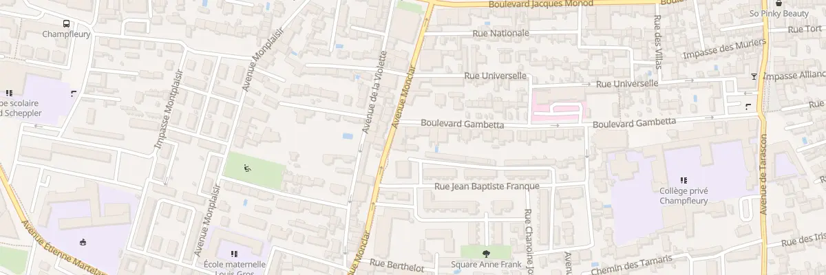 Plan du 4 Bd Gambetta à Avignon