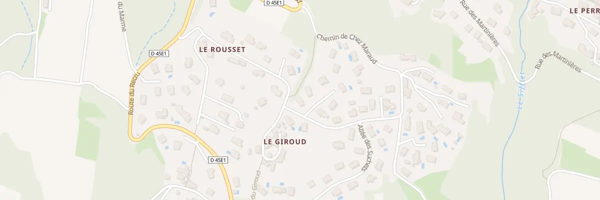 Plan du 5 All des Mirabelles à Loire-sur-Rhône
