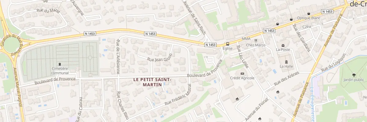 Plan du 3 Rue Georges Bizet à Saint-Martin-de-Crau