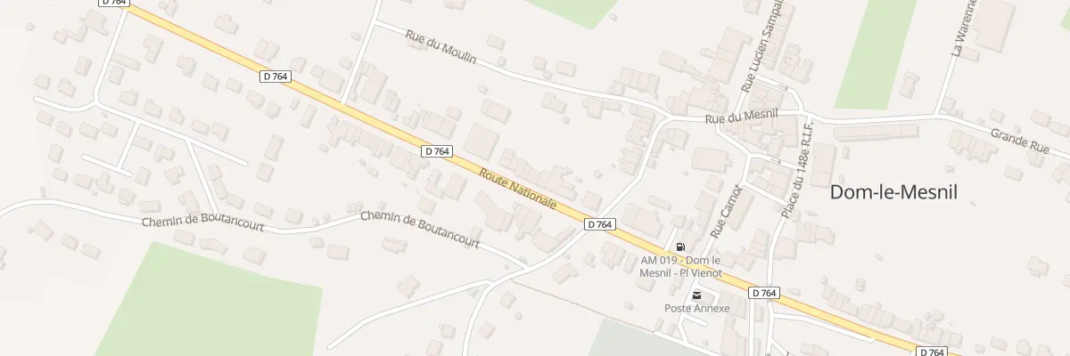 Plan du 76 Rte Nationale à Dom-le-Mesnil