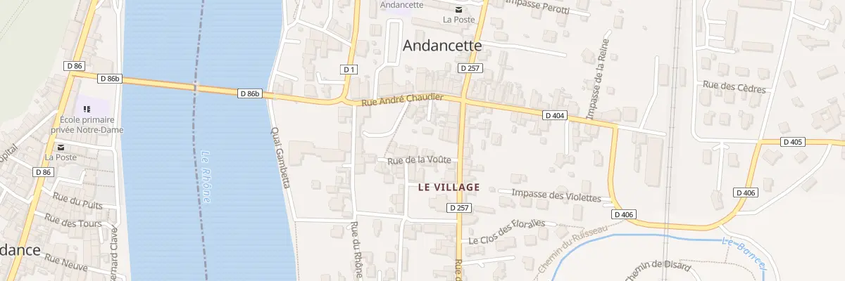 Plan du 5031 Le Village à Andancette