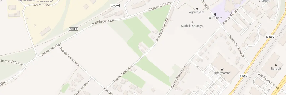 Plan du 542 Rue du Beaujolais à Mâcon