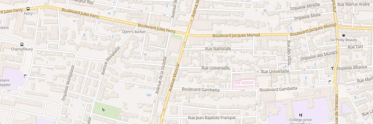 Plan du 66 Rue Universelle à Avignon