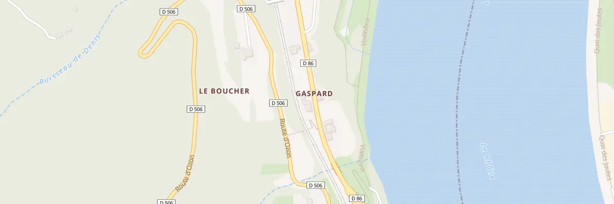 Plan du 1180 Rte de Tournon à Ozon