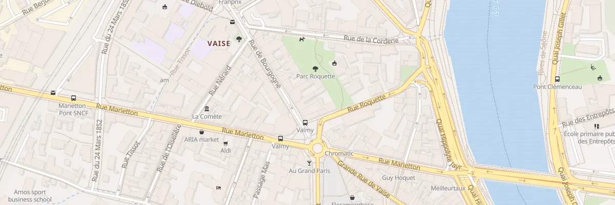Plan du 8 Rue de Bourgogne à Lyon 9e Arrondissement