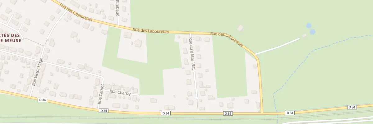 Plan du 6 Rue du 8 Mai 1945 à Nouvion-sur-Meuse