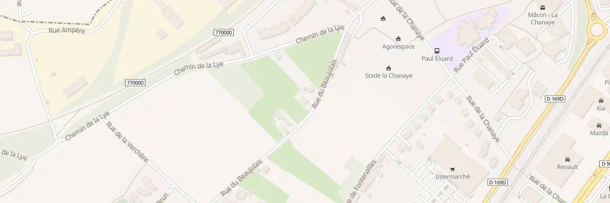 Plan du 484 Rue du Beaujolais à Mâcon