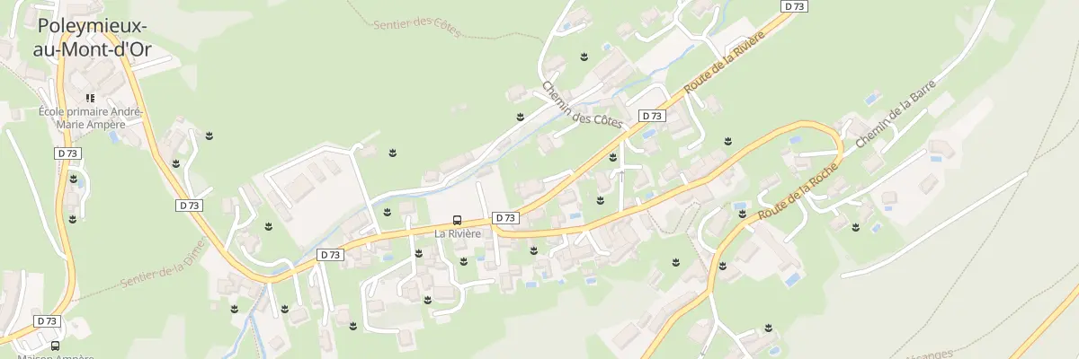 Plan du 685 Rte de la Rivière à Poleymieux-au-Mont-d’Or