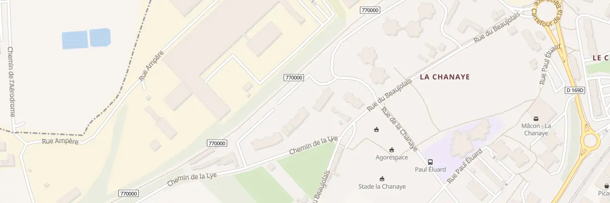 Plan du 270 Rue du Beaujolais à Mâcon