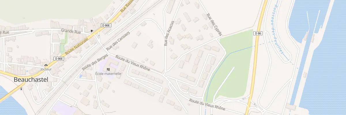 Plan du 1 Rue des Cyprès à Beauchastel