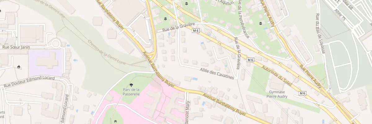 Plan du 15 All des Cavatines à Lyon 9e Arrondissement