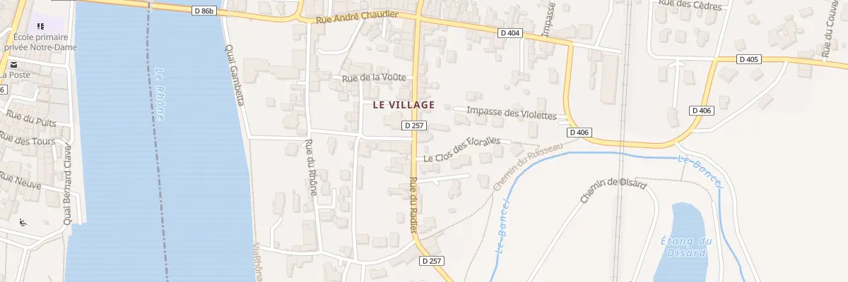 Plan du 17B Rue du Radier à Andancette