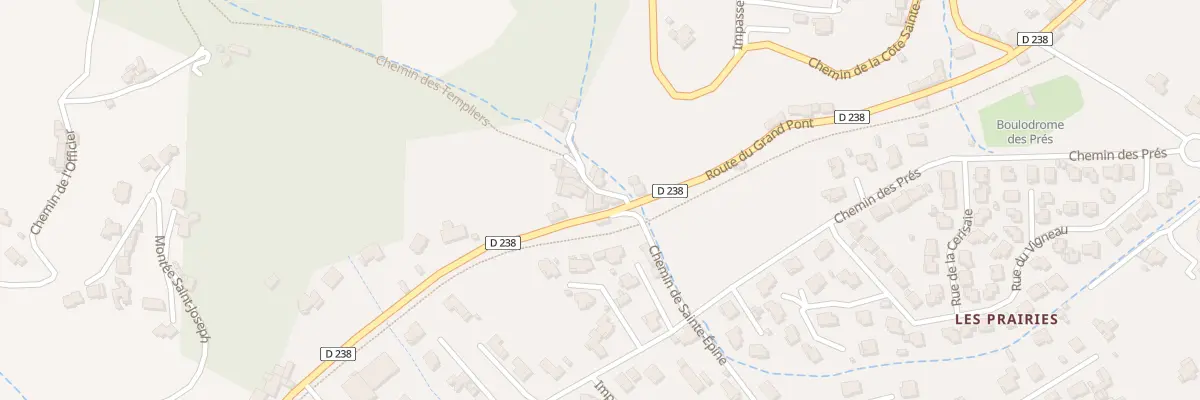 Plan du 3 Che des Templiers à Saint-Jean-de-Muzols