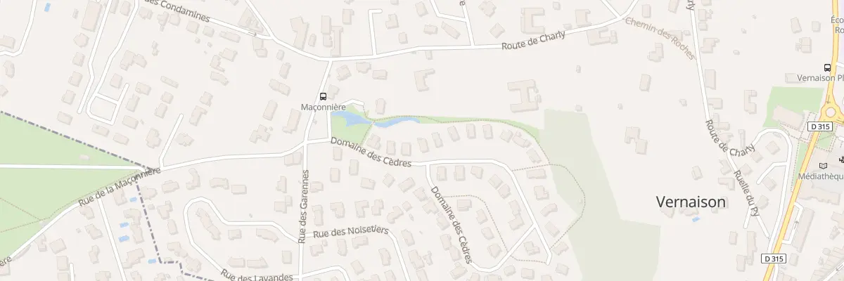 Plan du 9 Lot Domaine des Cedres à Vernaison