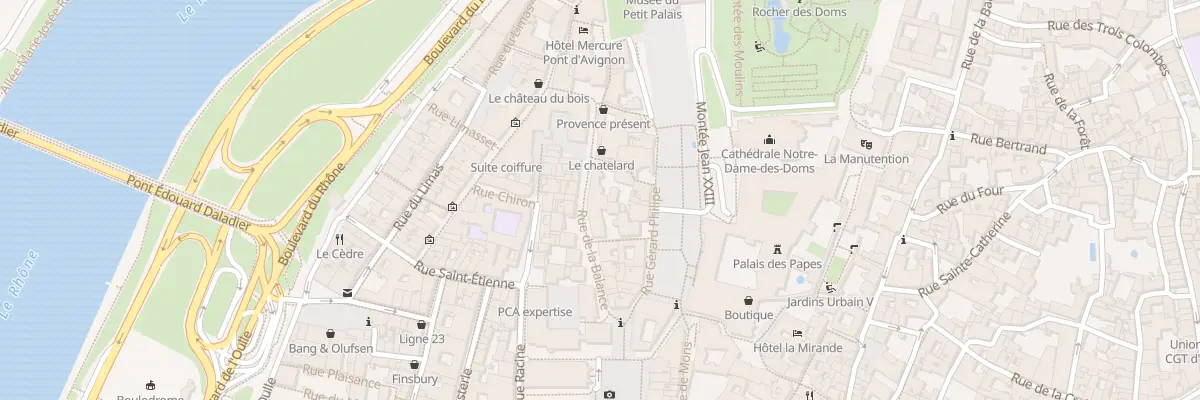 Plan du 1 Rue de la Monnaie à Avignon