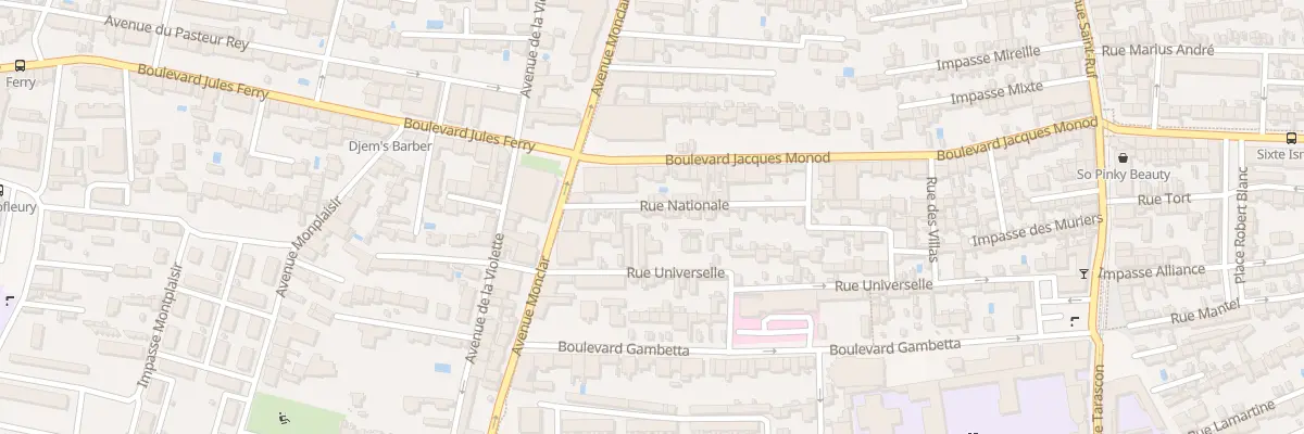 Plan du 10 Rue Nationale à Avignon