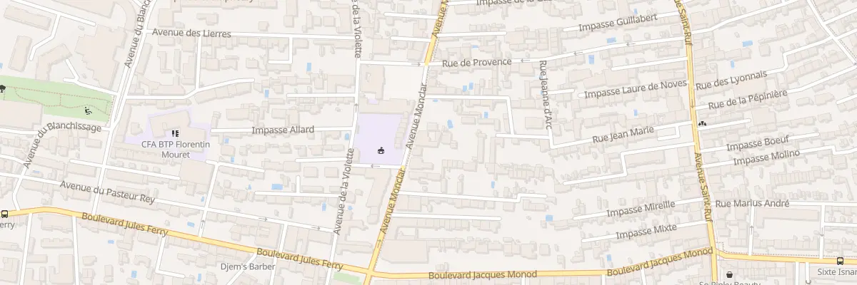 Plan du 39 Av Monclar à Avignon