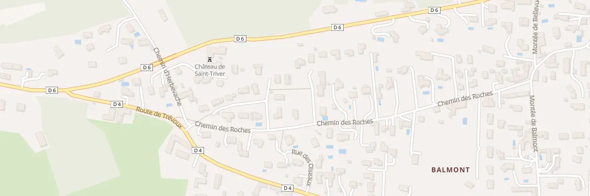 Plan du 410 Che des Roches à Reyrieux