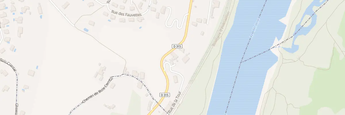 Plan du 1355 Rte de Givors à Vernaison