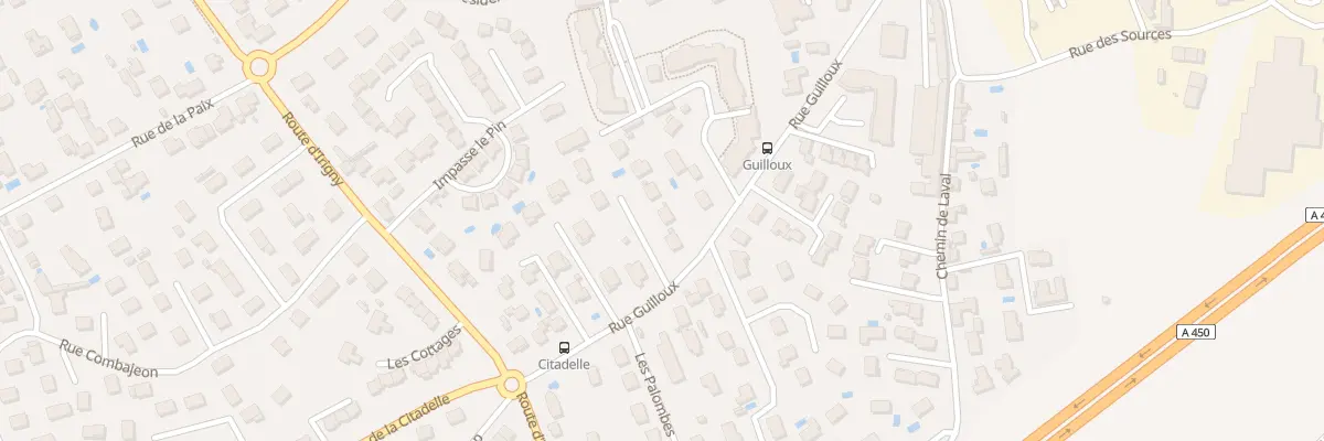 Plan du 9024 Rue Guilloux à Saint-Genis-Laval