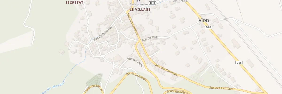 Plan du 5072 Rue des Carrières à Vion