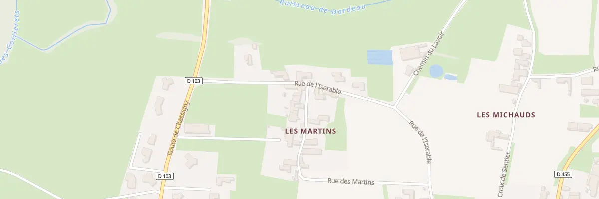 Plan du 5249 Les Martins à Péronne