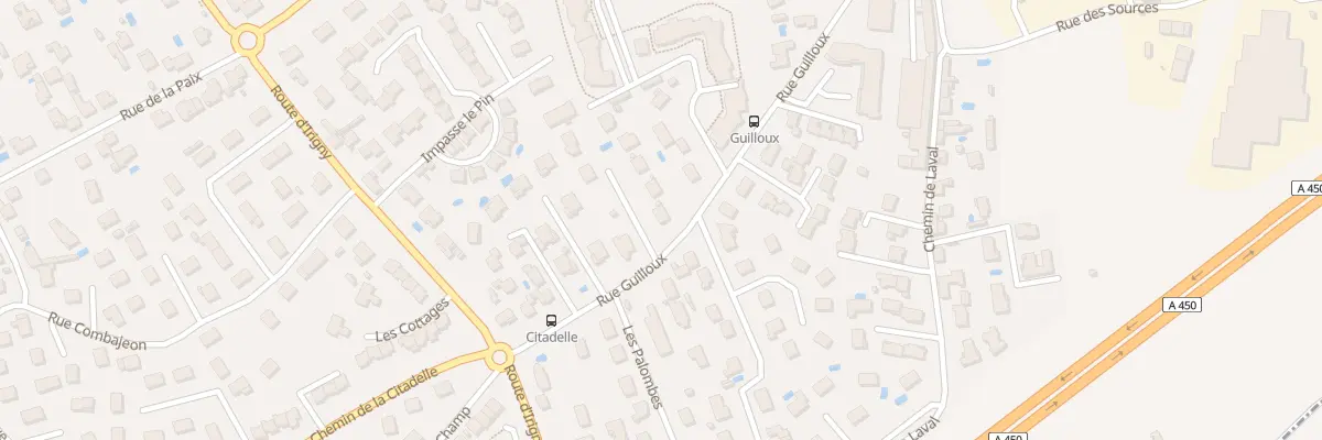 Plan du 9020 Rue Guilloux à Saint-Genis-Laval