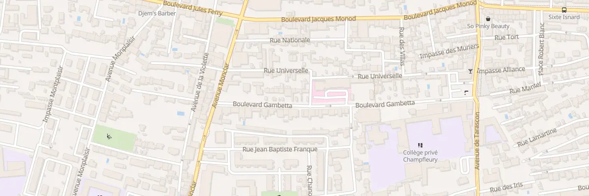 Plan du 15 Bd Gambetta à Avignon