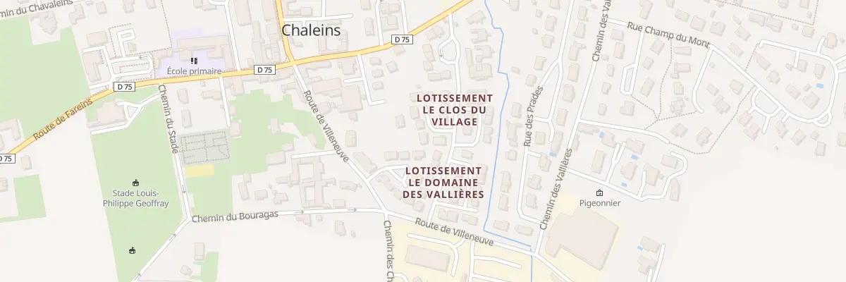 Plan du 8 Lot Le Clos du Village à Chaleins