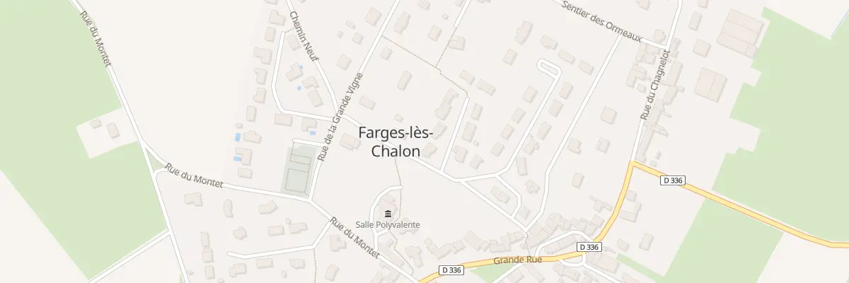 Plan du 1 Imp du Champ du Bourg à Farges-lès-Chalon