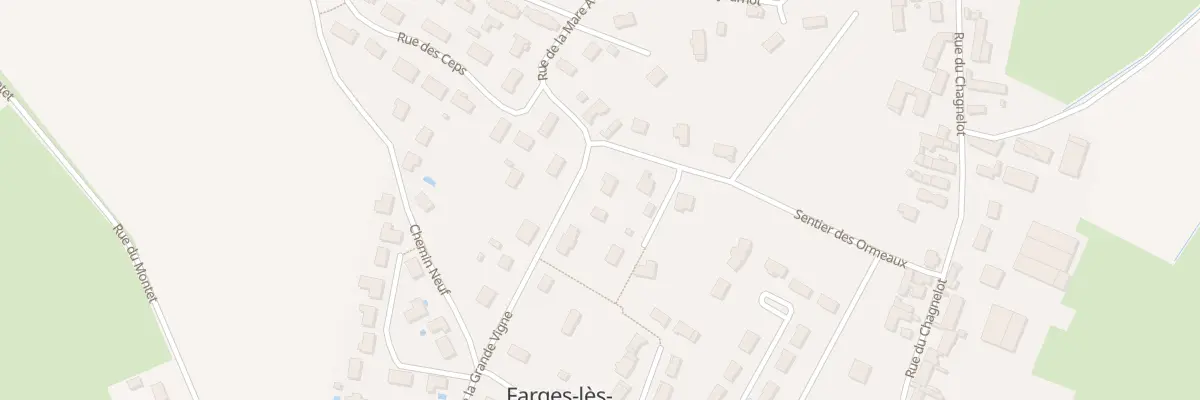 Plan du 17 Sen des Ormeaux à Farges-lès-Chalon