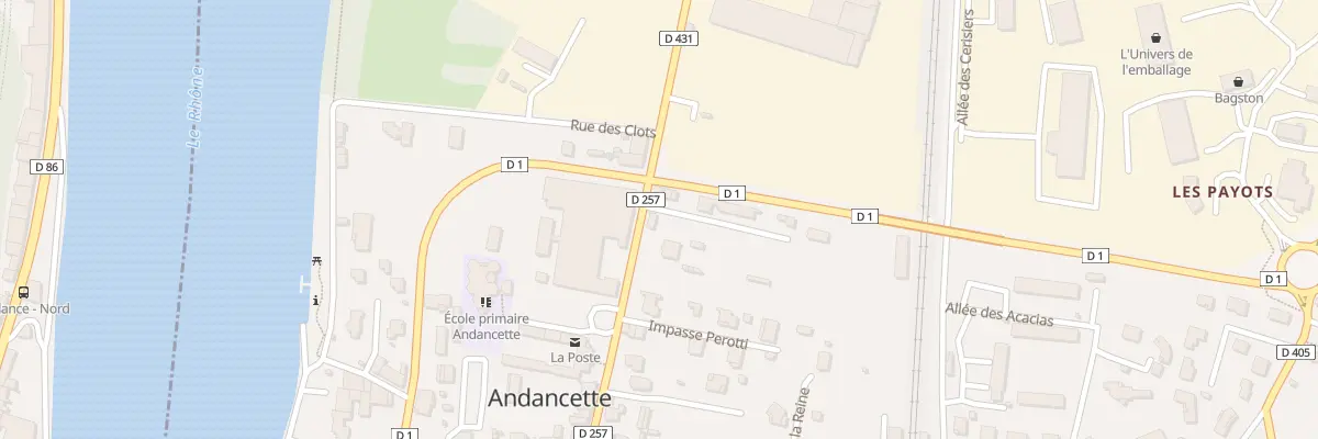 Plan du 5120 Le Village à Andancette