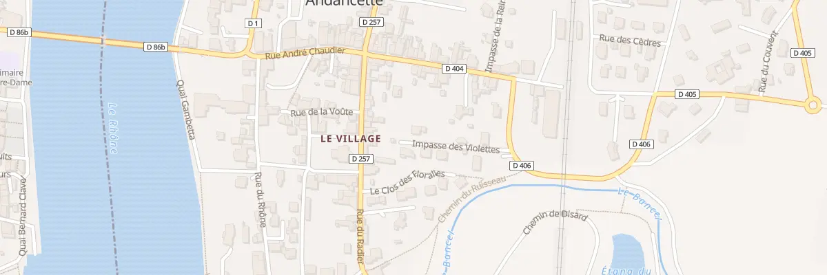 Plan du 5334 Le Village à Andancette