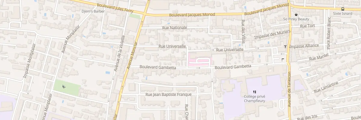 Plan du 17 Bd Gambetta à Avignon