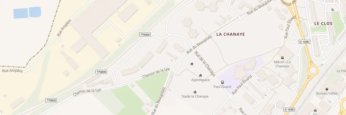 Plan du 328 Rue du Beaujolais à Mâcon