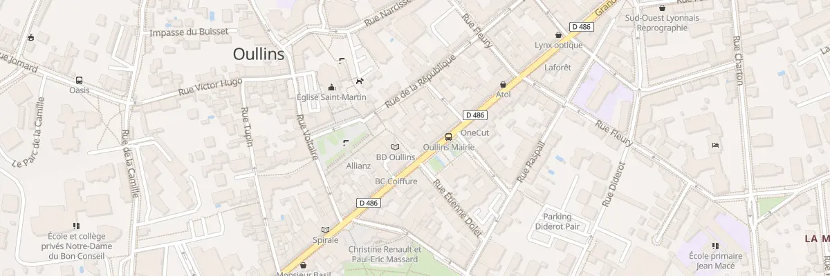 Plan du 132 Grande Rue à Oullins-Pierre-Bénite