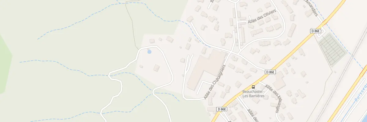 Plan du 15 All de Chataigniers à Beauchastel