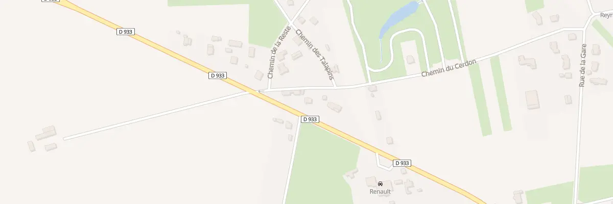 Plan du 945 Rte de Lyon à Reyrieux