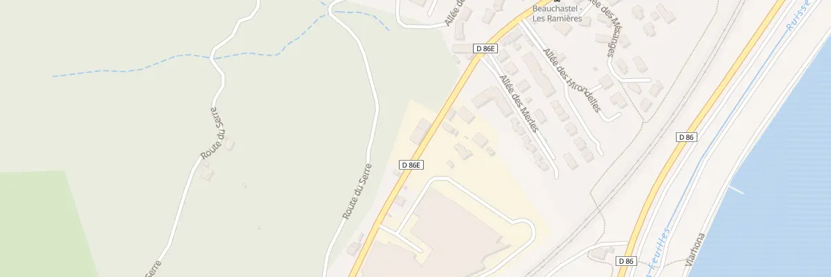 Plan du 13B Rte des Ramières à Beauchastel