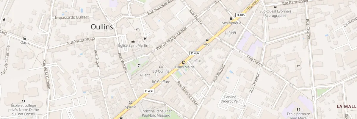 Plan du 128 Grande Rue à Oullins-Pierre-Bénite