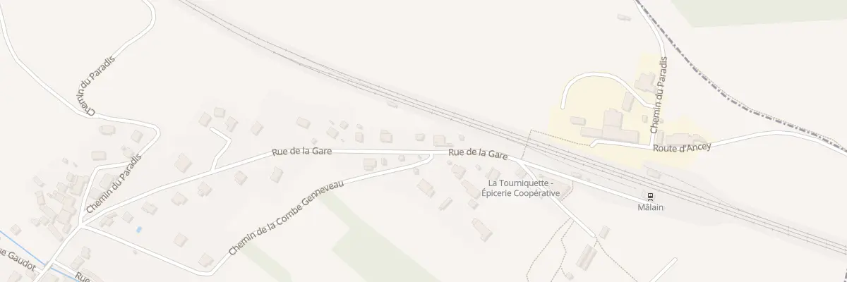 Plan du 21 Rue de la Gare à Mâlain