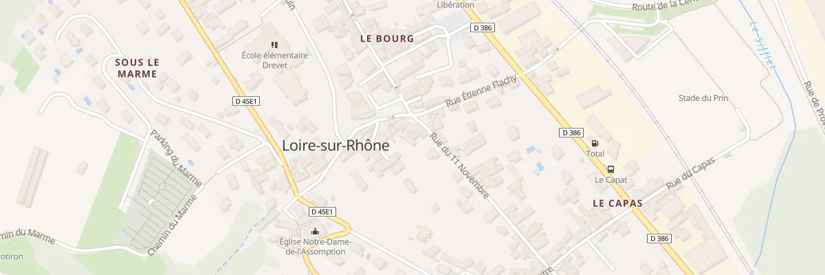 Plan du 16 Rue du Onze Novembre à Loire-sur-Rhône
