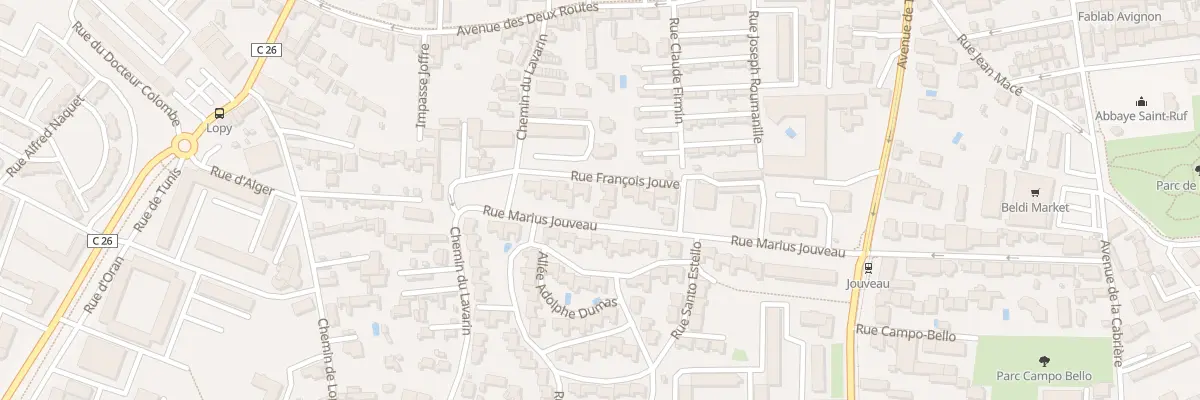 Plan du 5 Rue Victor Poucel à Avignon