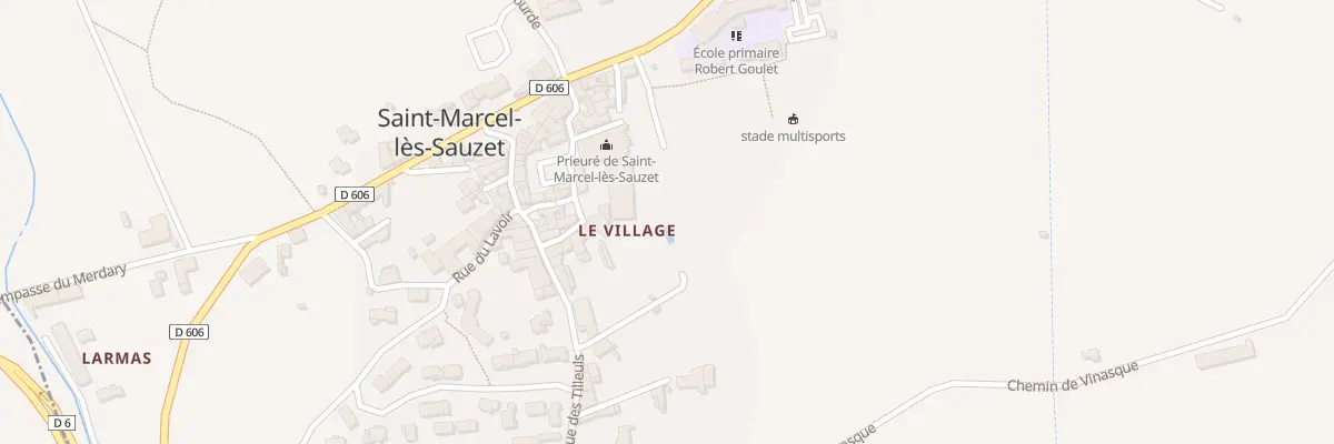 Plan du 5210 Le Village à Saint-Marcel-lès-Sauzet