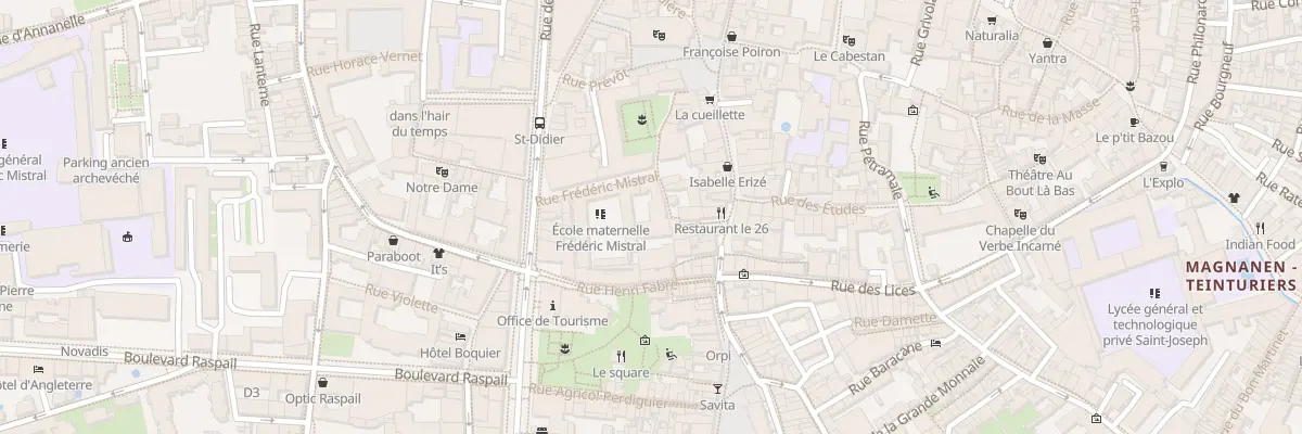 Plan du 6 Rue Laboureur à Avignon