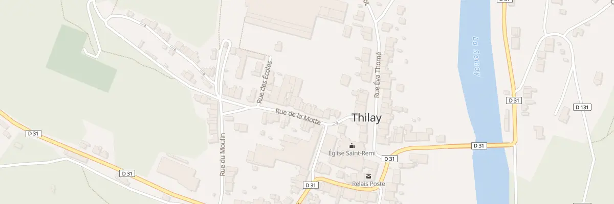Plan du 12 Rue de la Motte à Thilay